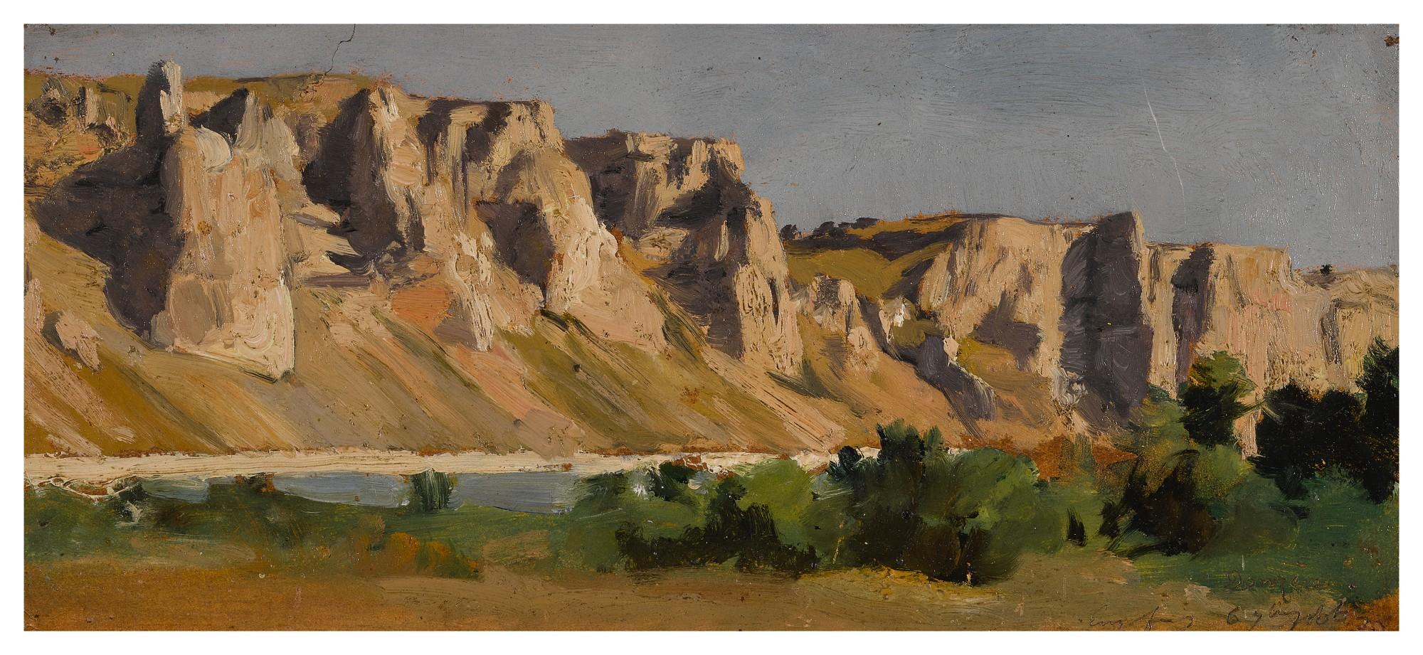 Eugène Fromentin - A view of Donzère
