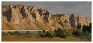 Eugène Fromentin - A view of Donzère