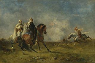 Eugène Fromentin - French la Chasse À La Gazelle (Hunting Gazelle)