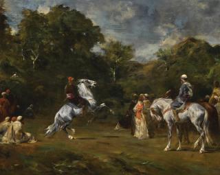 Eugène Fromentin - French the Horse Fair