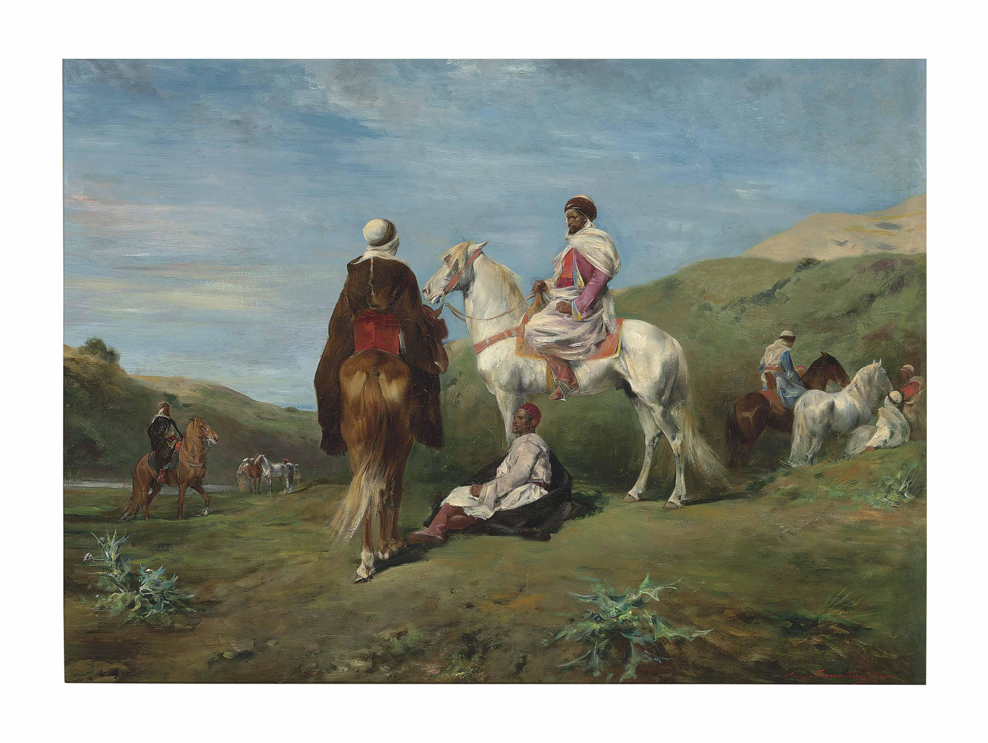 Eugène Fromentin - Rencontre de chefs arabes