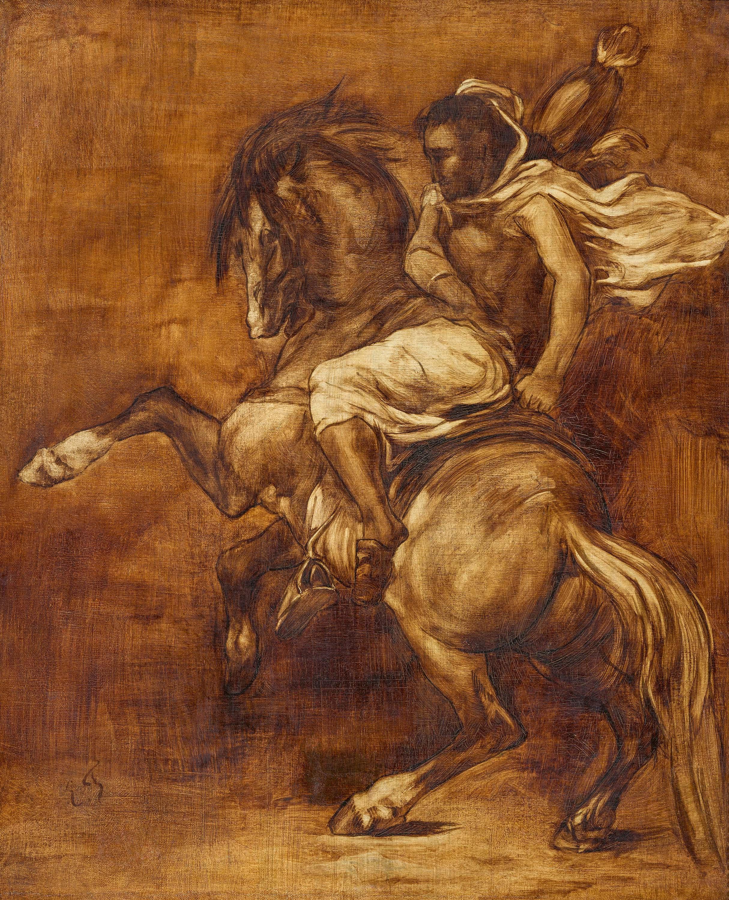 Eugène Fromentin - Studie eines Arabischen Reiters.