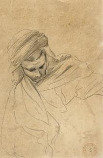 Eugène Fromentin - Study of a man in a turban