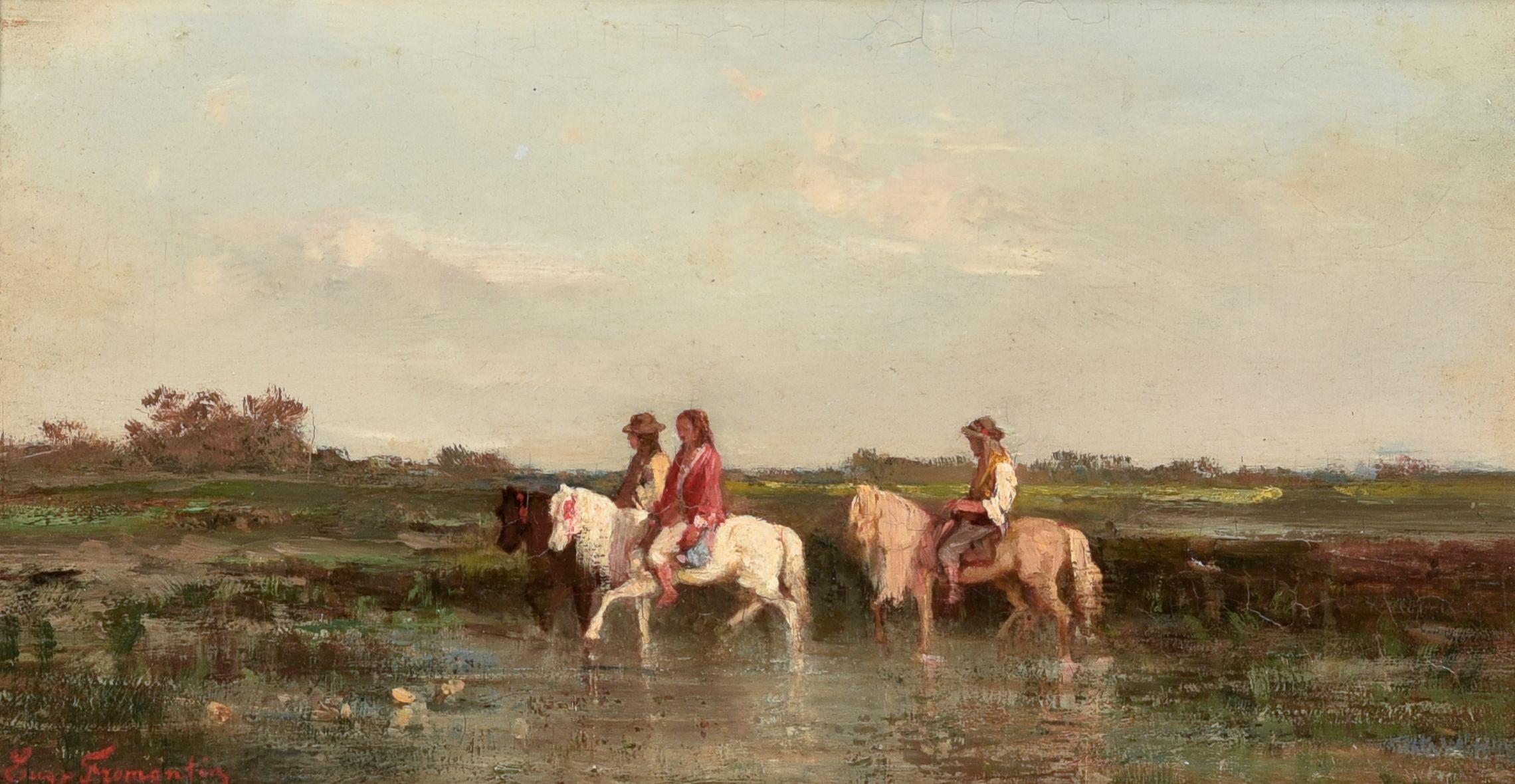 Eugène Fromentin - Three Horsemen