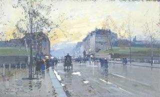 Eugène Galien-Laloue - Boulevard Parisien