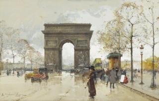 Eugène Galien-Laloue - French l\'Arc De Triomphe