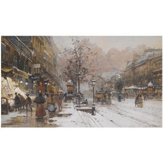 Eugène Galien-Laloue - French Les Grands Boulevards À Paris