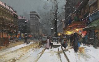 Eugène Galien-Laloue - French porte Saint-Denis, Paris