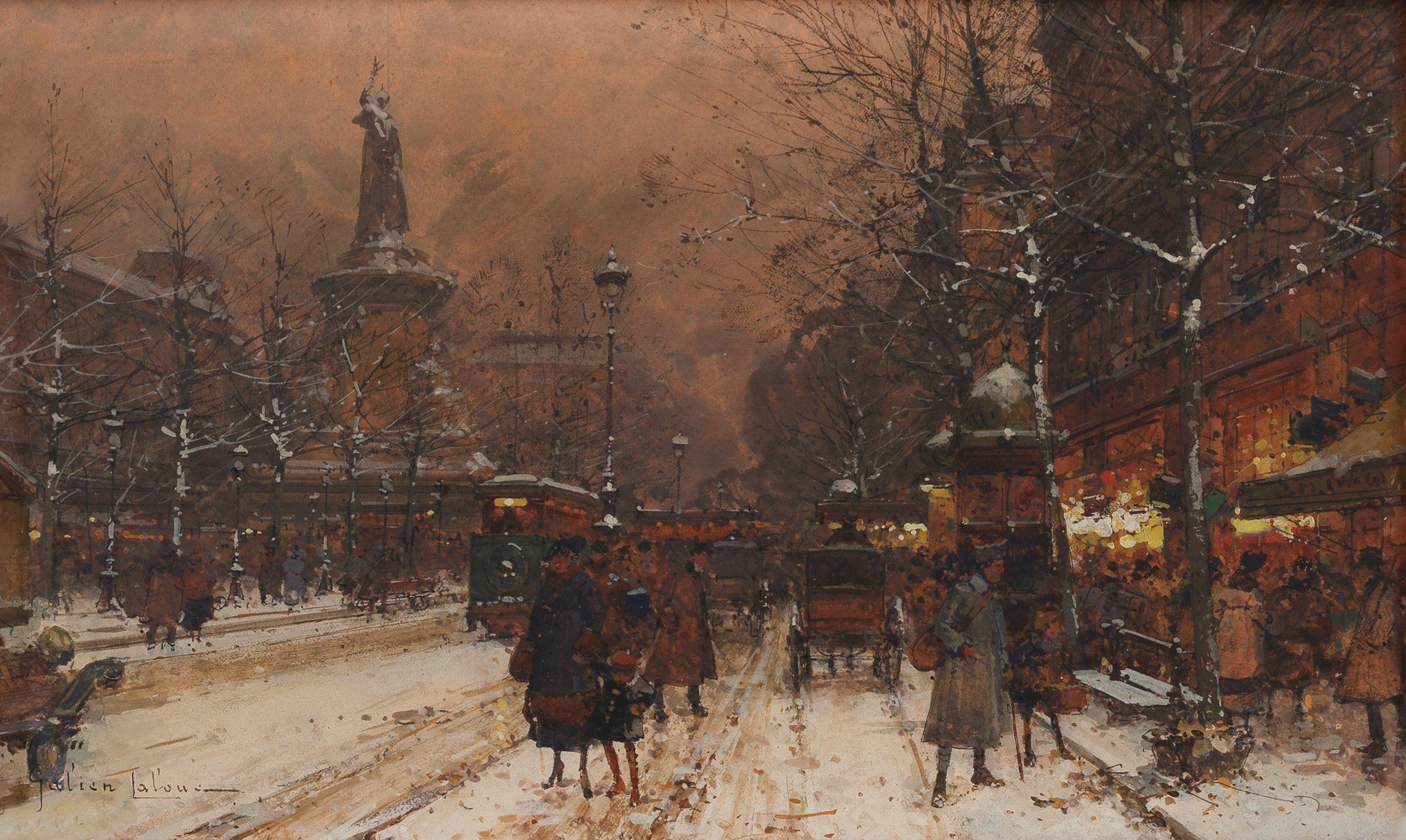 Eugène Galien-Laloue - La place de la République