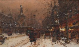 Eugène Galien-Laloue - La place de la République