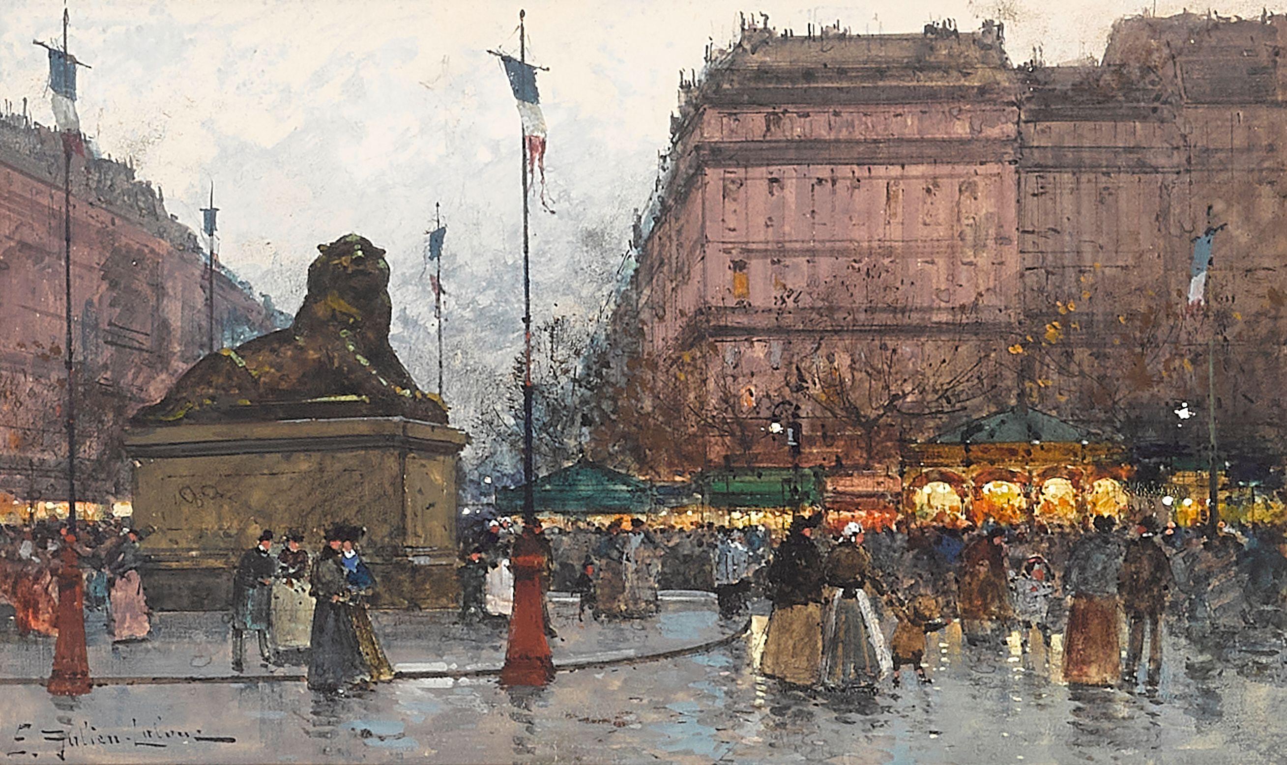 Eugene Galien-Laloue - La Place de la Republique