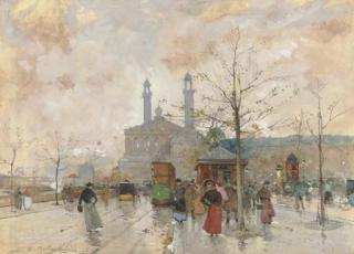 Eugène Galien-Laloue - La Place Des Invalides