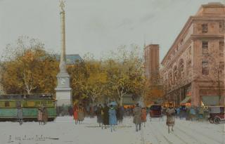 Eugene Galien-Laloue - La place du Châtelet