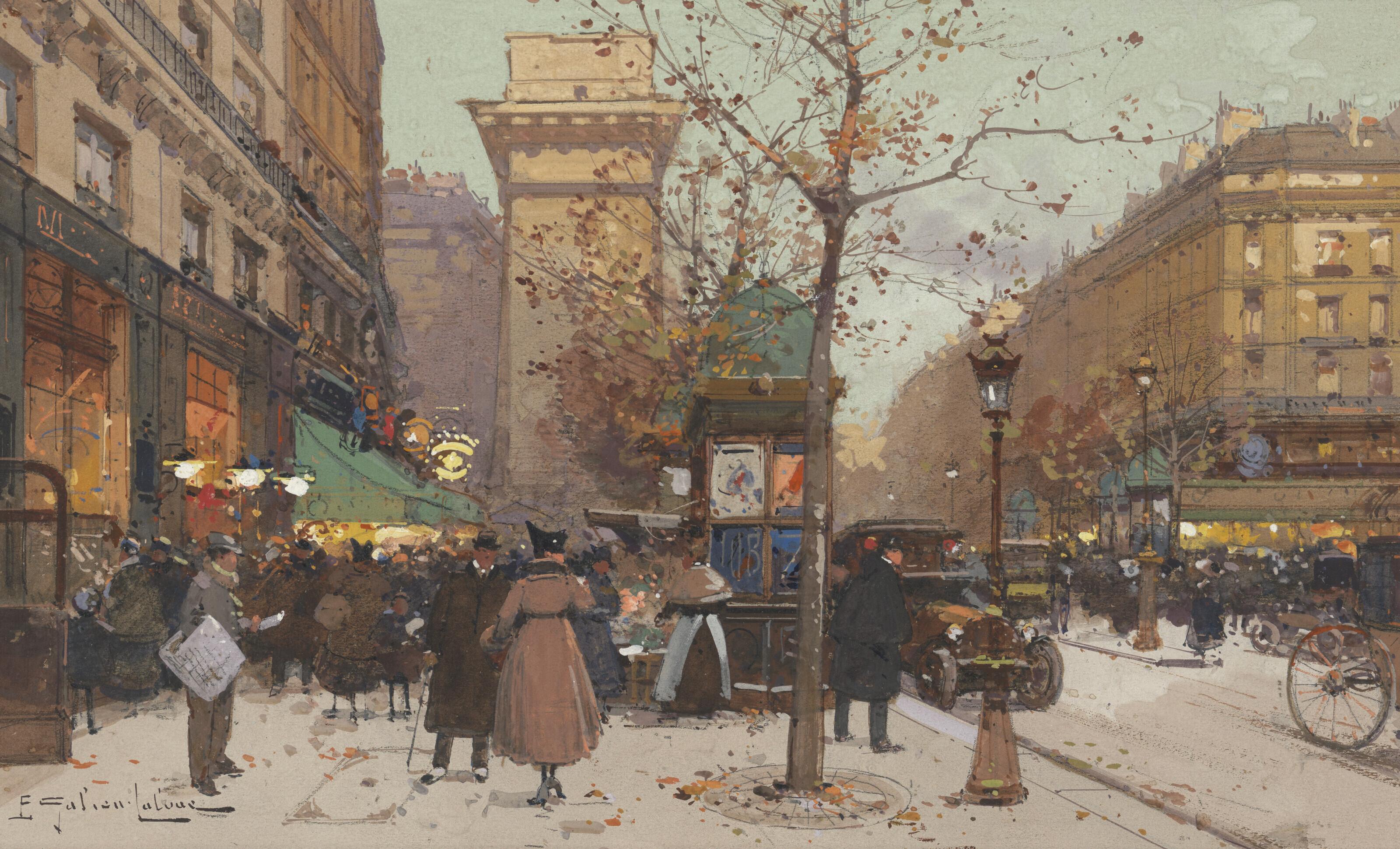 Eugène Galien-Laloue - La Porte St Denis