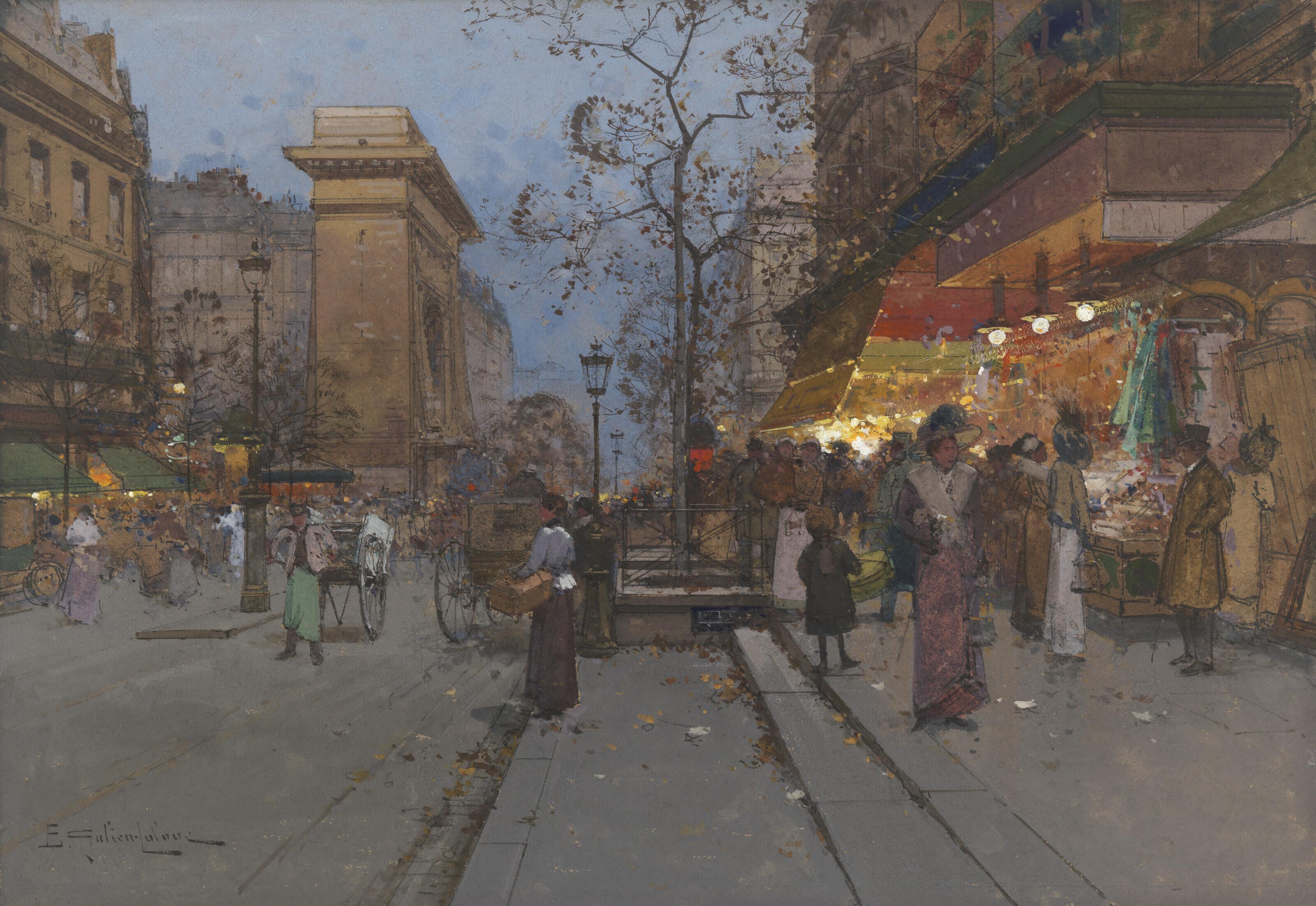 Eugène Galien-Laloue - La Porte St Denis