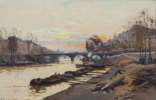 Eugéne Galien-Laloue - La Seine