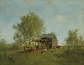 Eugène Galien-Laloue - Le poullailler