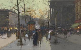 Eugène Galien-Laloue - Marché De Fleurs, La Madeleine