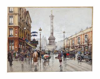 Eugène Galien-Laloue - Place de la Bastille, Paris