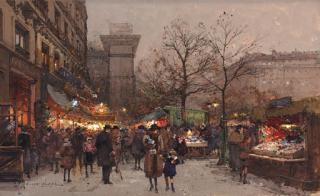 Eugene Galien-Laloue - Porte St. Martin, Paris