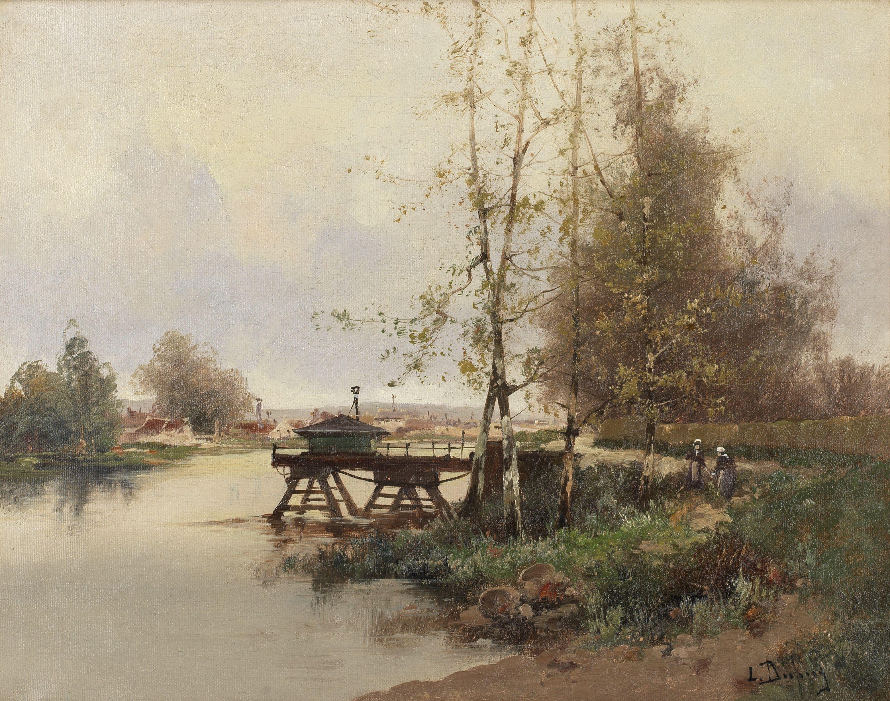 Eugène Galien-Laloue - Riverside scene
