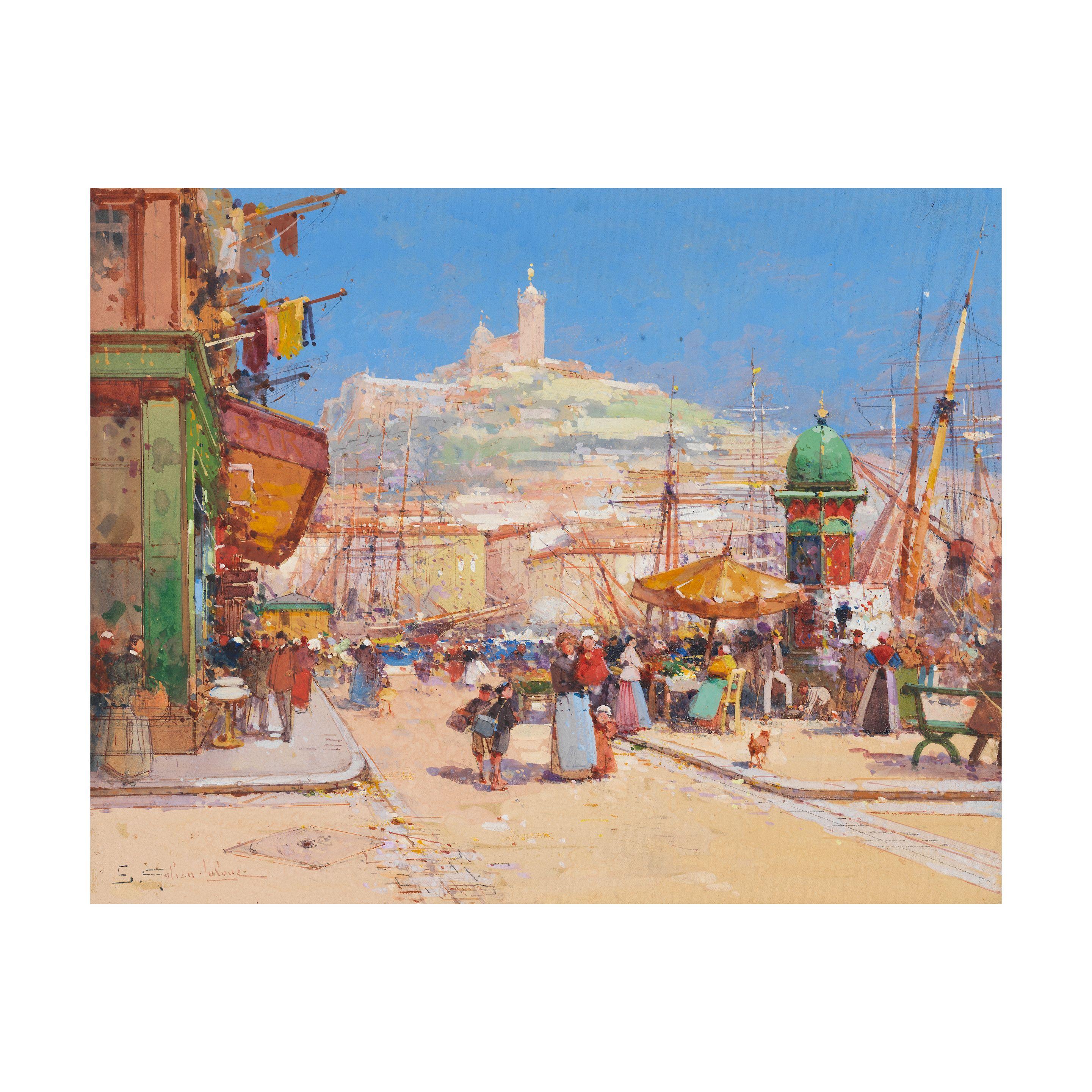 Eugène Galien-Laloue - Vue De Marseille
