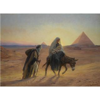 Eugène Girardet - French flight Into Egypt