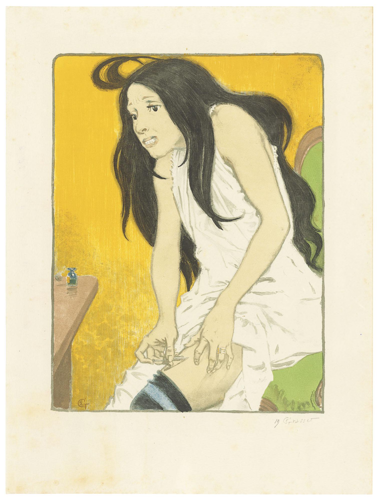 Eugène Grasset - Morphinomane, From: L’Album D’Estampes Originales De La Galerie Vollard