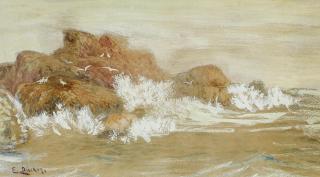 Eugène Gustav Dücker - Brandung