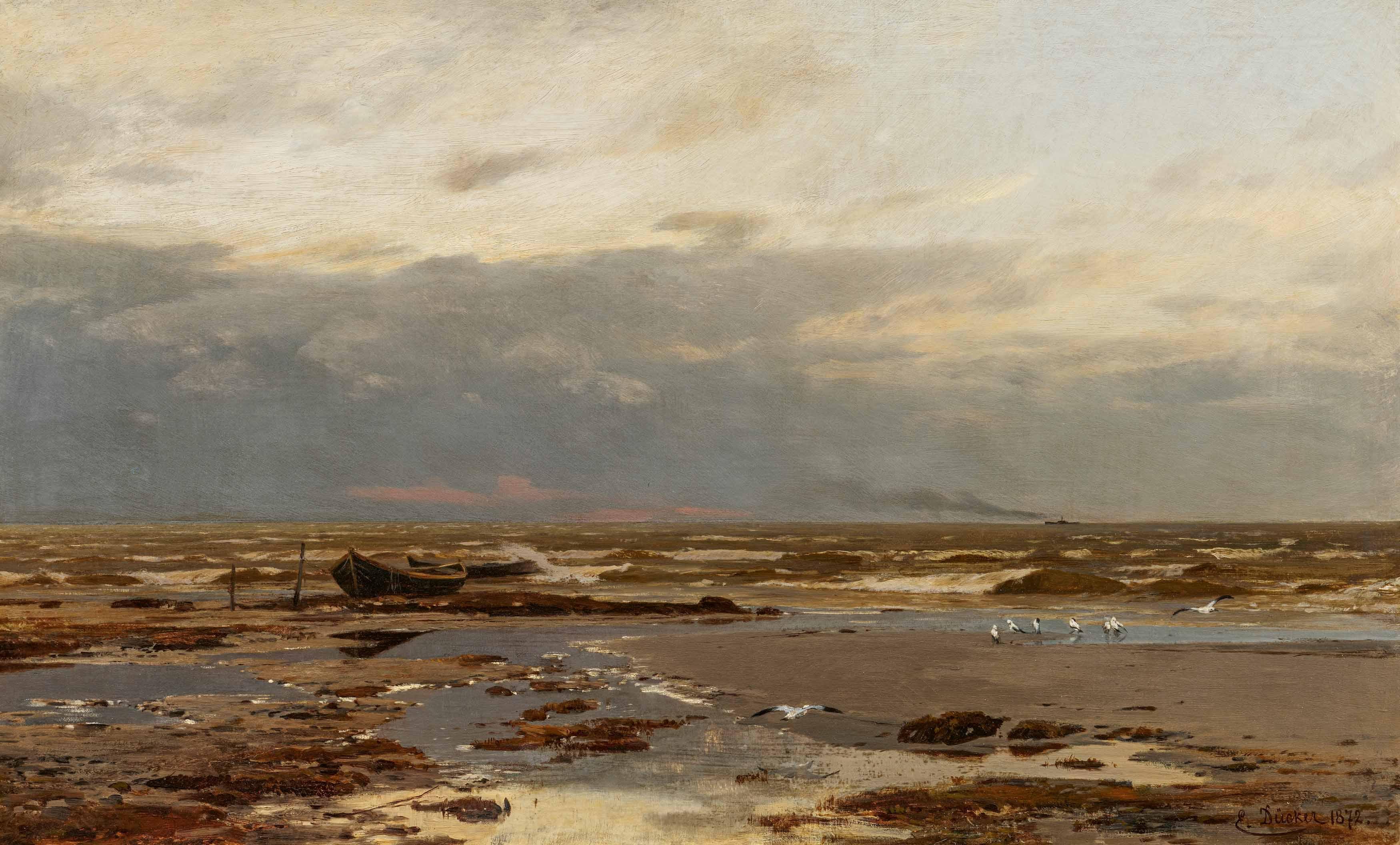 Eugène Gustav Dücker - Ostseestrand.