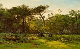 Eugène Gustav Dücker - Waldlandschaft