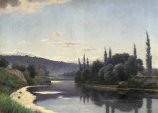 Eugene H. Frey - A Sunny Afternoon On The River