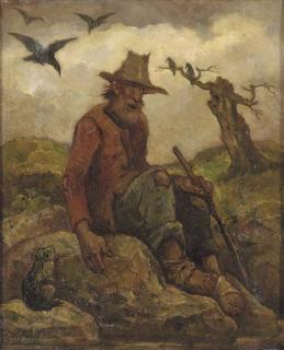 Eugene Higgins - The Old Traveller