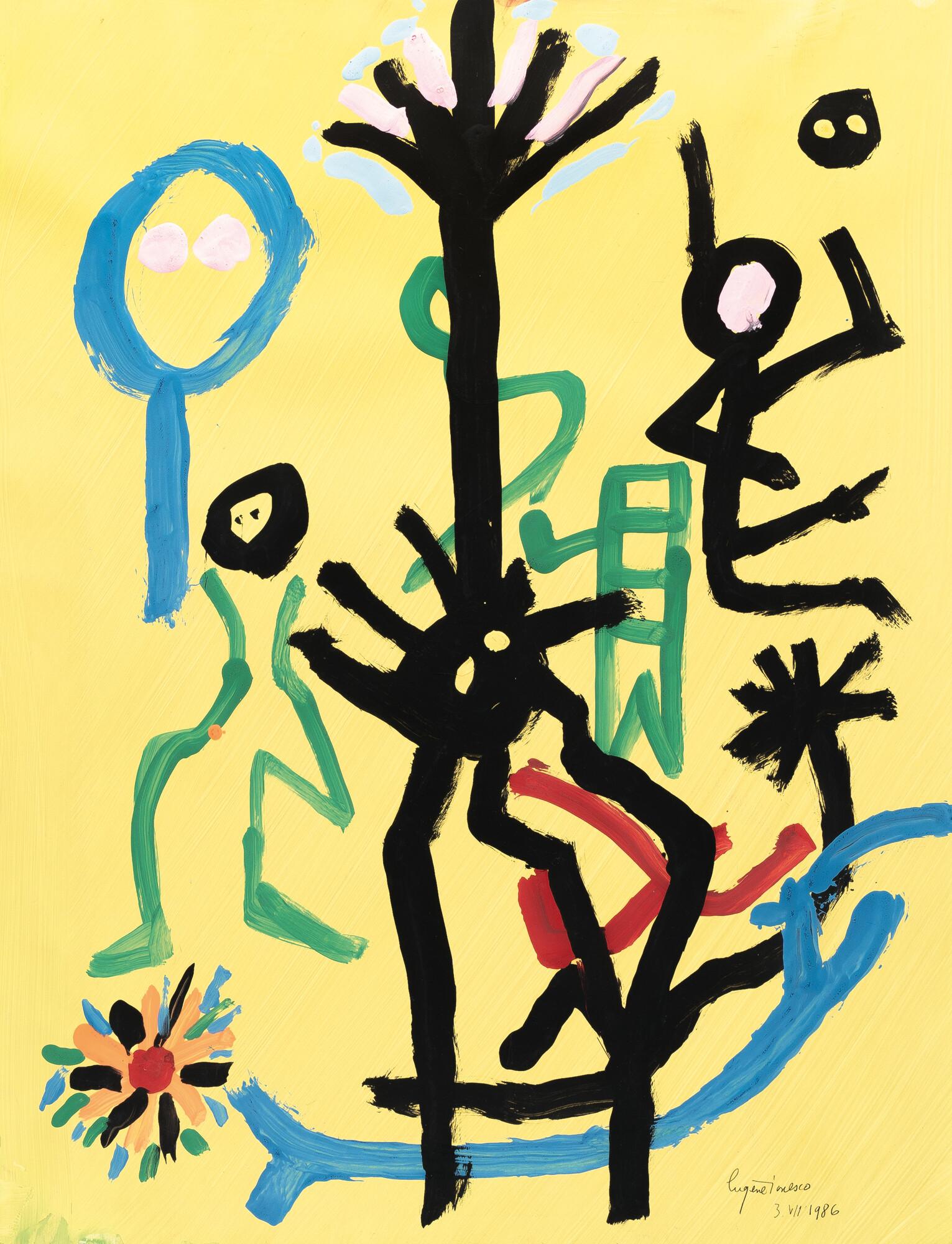 Eugène Ionesco - 2 Bll.: „Est-ce que cela vous plaît?“ – „Les yeux du diable“