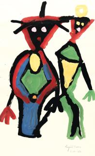 Eugène Ionesco - 3 Bll.: „Couple de colour“ – „Femme et roue“ – „Icare“