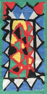 Eugène Ionesco - 3 Bll.: „Faux vitrail“ – „Paillasse pleure“ – „Les visiteurs des tombeaux“