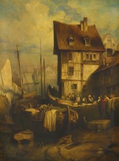 Eugène Isabey - The Busy Port