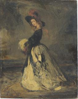 Eugène Isabey - Une jeune Anglaise