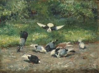 Eugène Joors - Pigeons