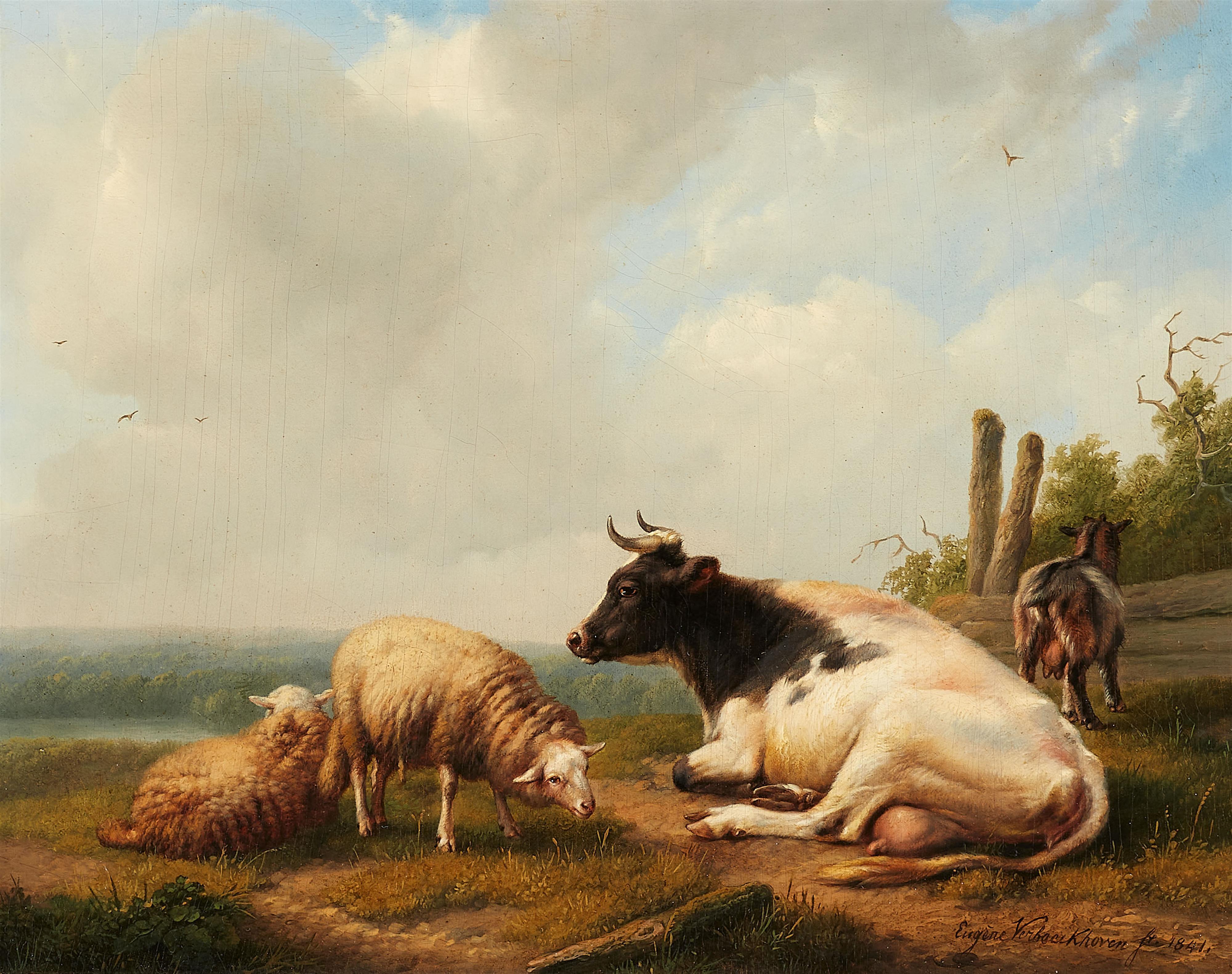 Eugène-Joseph Verboeckhoven - Auf der Weide