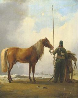 Eugène Joseph Verboeckhoven - Cossacks in winter