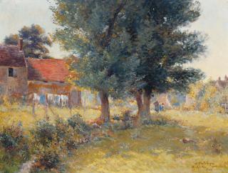 Eugène Jules Delahogue - Les Petits Jardiniers