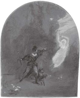 Eugène Lami - La Dame du Lac, d\'après Walter Scott