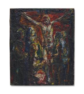 Eugène Leroy - Christ en croix