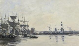 Eugène Louis Boudin - Deauville, Le Bassin