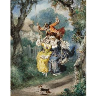 Eugène Louis Lami - La Balan¿Oire