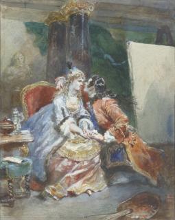 Eugène-Louis Lami - Le Sicilien Ou L\'Amour Peintre