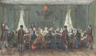 Eugène-Louis Lami - Un Déjeuner