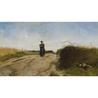 Eugène Modeste Edmond Lepoittevin - Approaching A Surprise