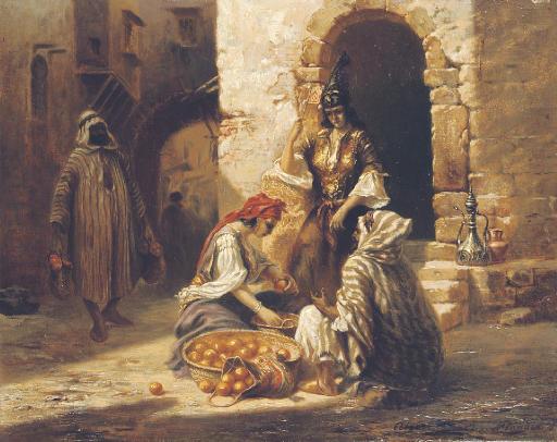 Eugène Napoléon Flandin - The orange seller, Algiers